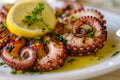 Grilled Octopus with Lemon and Parsley - A Delicacy for Seafood Culinary Exploration