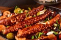 Grilled octopus plate Royalty Free Stock Photo