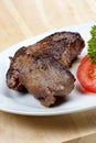 Grilled ostrich steak
