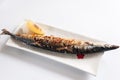Grilled pacific saury Royalty Free Stock Photo