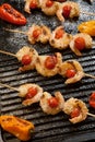 Grilled Parmesan Shrimp Royalty Free Stock Photo