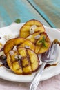 Grilled peaches Royalty Free Stock Photo