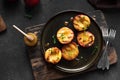 Grilled Peaches with Thyme, Honey