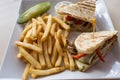 Grilled Pesto Chicken Panini Royalty Free Stock Photo