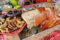 Grilled pig on the market of Bali, Indonesia, close up Royalty Free Stock Photo