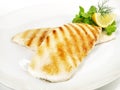 Grilled Plaice Fish Fillet