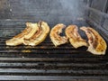 Grilled pork bacon