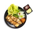 Grilled Pork Belly Samgyeopsal-gui is an extremely popular Korean BBQ Royalty Free Stock Photo