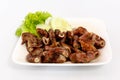 grilled pork chitterlings Royalty Free Stock Photo