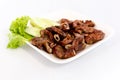 grilled pork chitterlings Royalty Free Stock Photo
