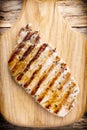 Grilled pork chops pieces. Spices and rosemary. Royalty Free Stock Photo