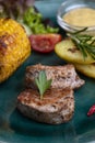 grilled pork fillet Royalty Free Stock Photo