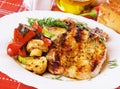 Grilled pork loin chops