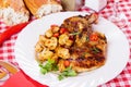 Grilled pork loin chops Royalty Free Stock Photo