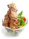 Grilled pork meat kebab Royalty Free Stock Photo