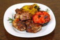 Grilled pork meat - shaslik Royalty Free Stock Photo