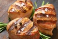 Grilled pork medallions Royalty Free Stock Photo