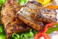 Grilled pork ribs Royalty Free Stock Photo