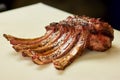 Grilled pork ribs. Royalty Free Stock Photo
