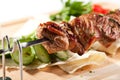 Grilled Pork Skeweres Royalty Free Stock Photo