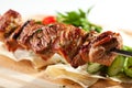 Grilled Pork Skeweres Royalty Free Stock Photo