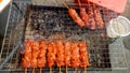 Grilled pork on the stove Royalty Free Stock Photo