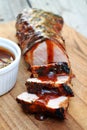 Grilled Pork Tenderloin with Glaze Royalty Free Stock Photo