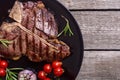 Grilled porterhouse beef steak