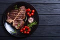 Grilled porterhouse beef steak