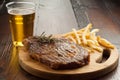 Grilled porterhouse with french fry