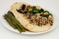 Grilled Portobello mushrooms;