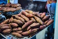 Grilled Potato in market bangkok thailand