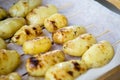 Grilled potatoes