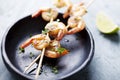 Grilled prawns Royalty Free Stock Photo