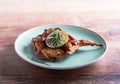 Grilled quail, cooked in a honey sauce.