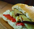 Grilled Ratatouille Muffuletta Sandwich