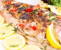 Grilled red snapper