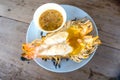 Grilled river prawn