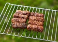 Grilled Romanian meat rolls - mititei, mici Royalty Free Stock Photo