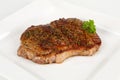 Grilled rumpsteak with pepper Royalty Free Stock Photo