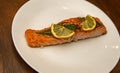 Grilled Salmon Dinner Royalty Free Stock Photo