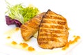 Grilled salmon fillet