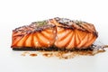 Grilled salmon food. Generate Ai Royalty Free Stock Photo