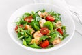 Grilled salmon salad with tomato and salad mix Royalty Free Stock Photo