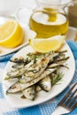 Grilled sardine fish Royalty Free Stock Photo