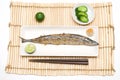 Grilled saury Royalty Free Stock Photo