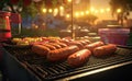 Grilled sausage, Grilling food, bbq, barbecue