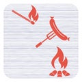 Grilled sausager icon