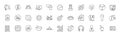 Grilled sausage, Recovery data and Human line icons. For web app, printing. Line icons. Vector