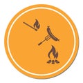 Grilled sausager icon